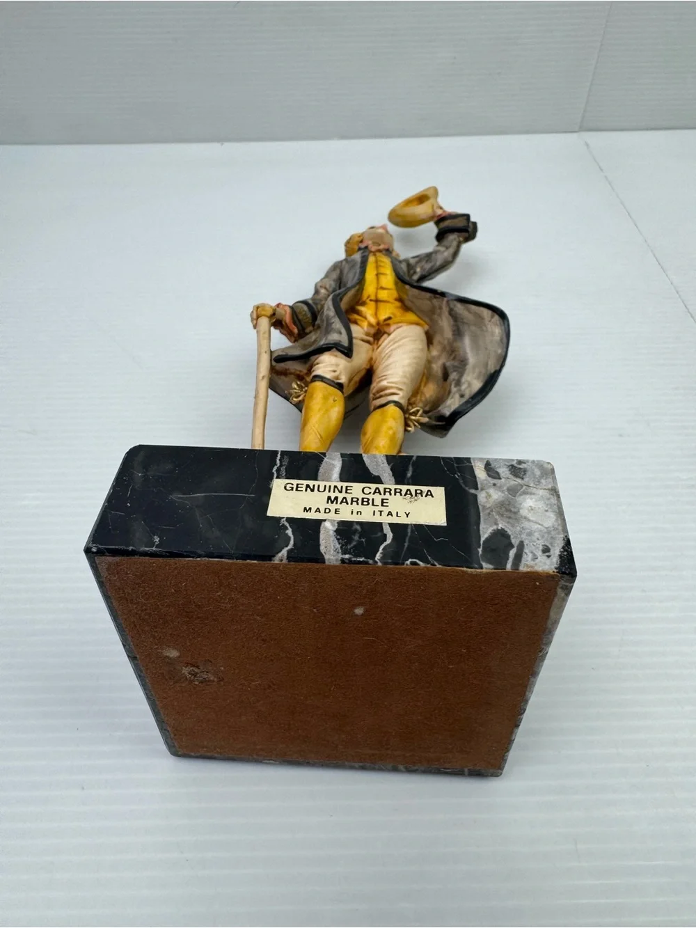 VTG Fontanini Depose Italy Gentleman Lady Figurine Set 177 178 Carrara Marble Ba